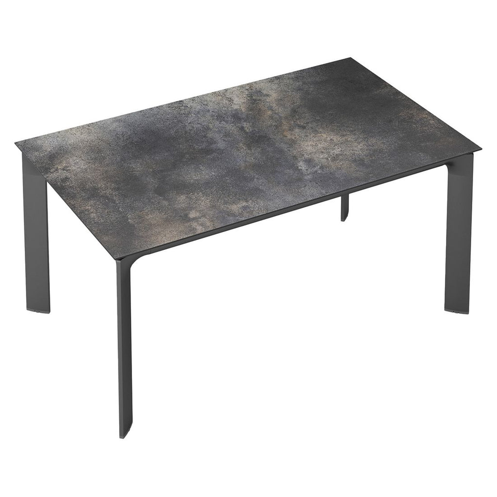 Hagebord Diamond aluminium HPL 140x70 cm antrasitt bakside