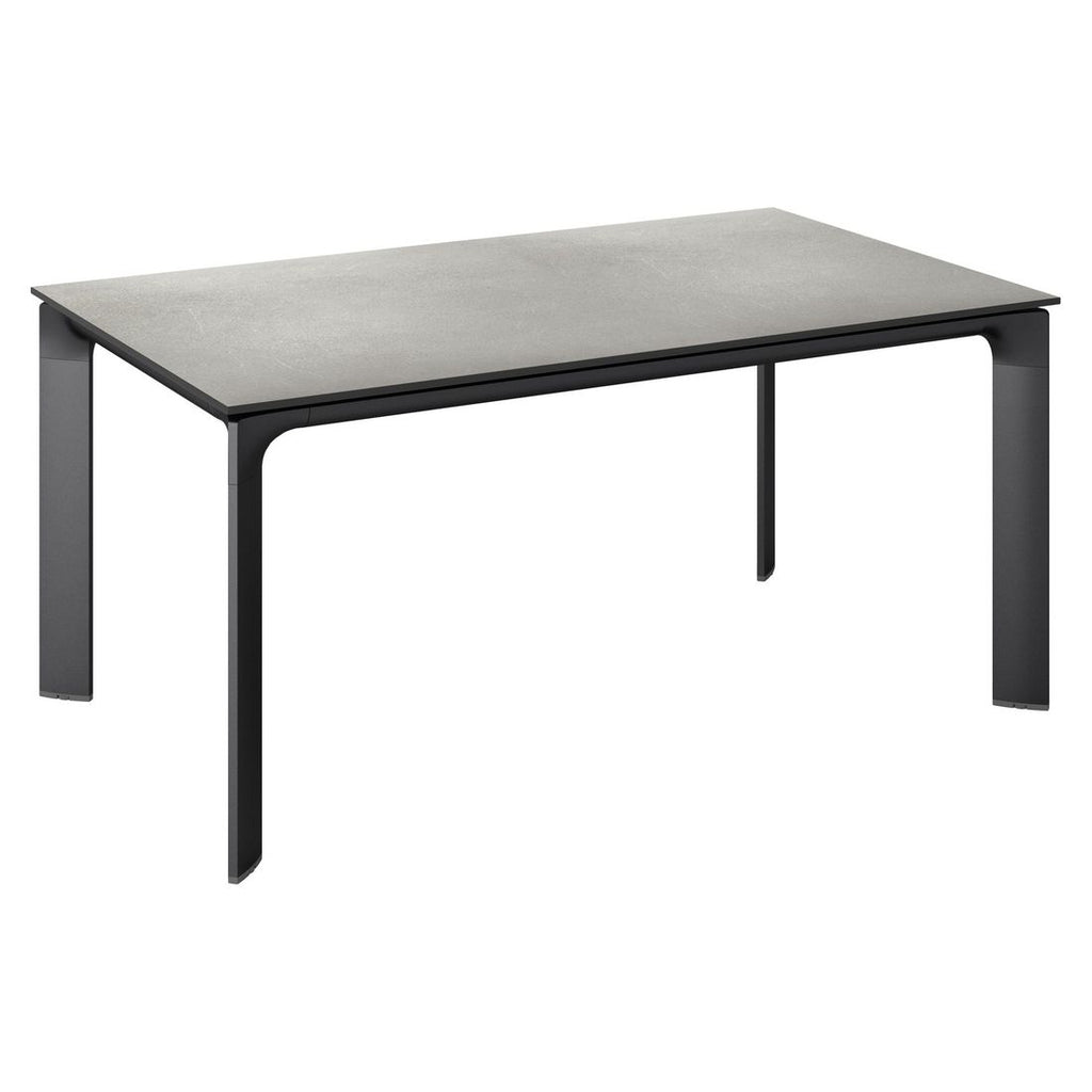 Hagebord Diamond aluminium HPL 140x70 cm Kettler forfra