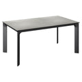 Hagebord Diamond aluminium HPL 140x70 cm Kettler forfra