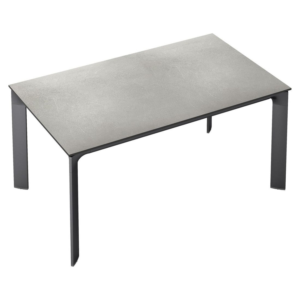 Hagebord Diamond aluminium HPL 140x70 cm Kettler bakside