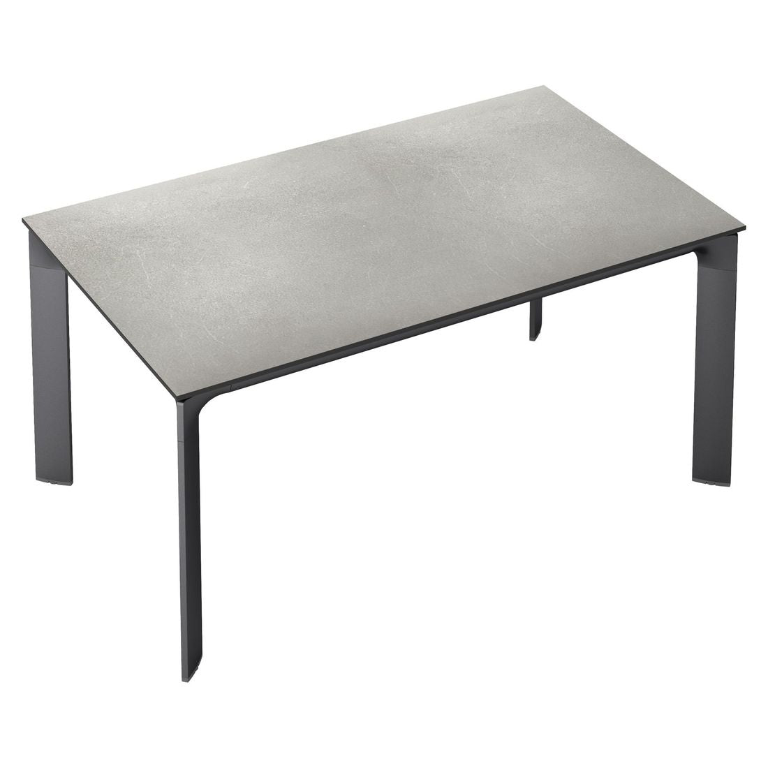 Hagebord Diamond aluminium HPL 140x70 cm Kettler bakside
