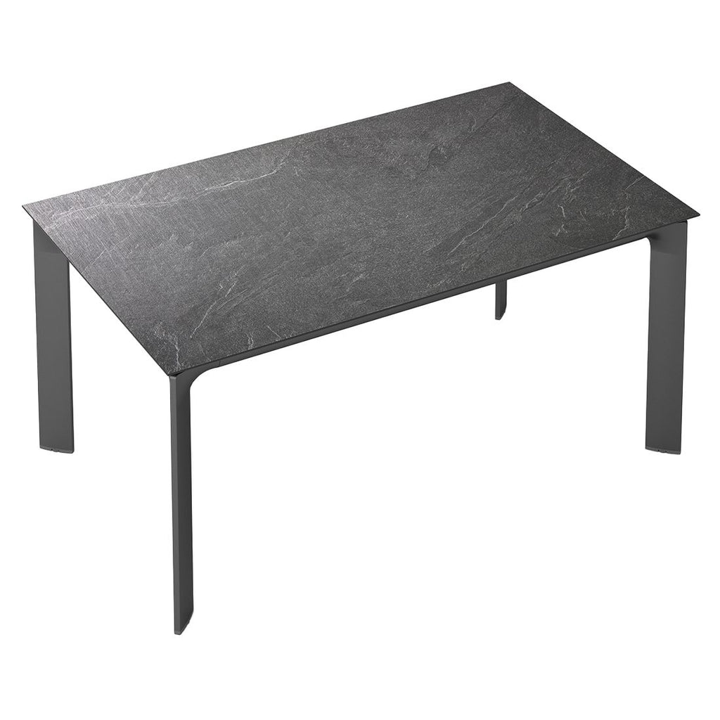 Hagebord Diamond aluminium/HPL 160x95 cm antrasitt bakside