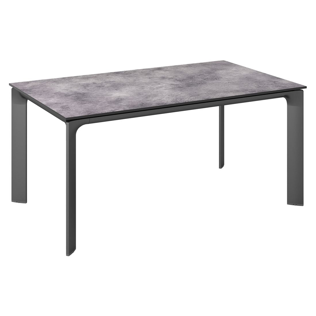 Hagebord Diamond aluminium HPL 180x95 cm Kettler forfra