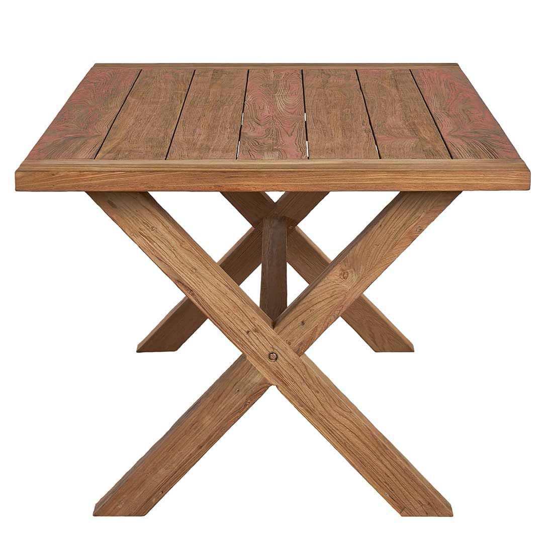 Montert Hagebord Dublin resirkulert teak 180x100 cm i hage