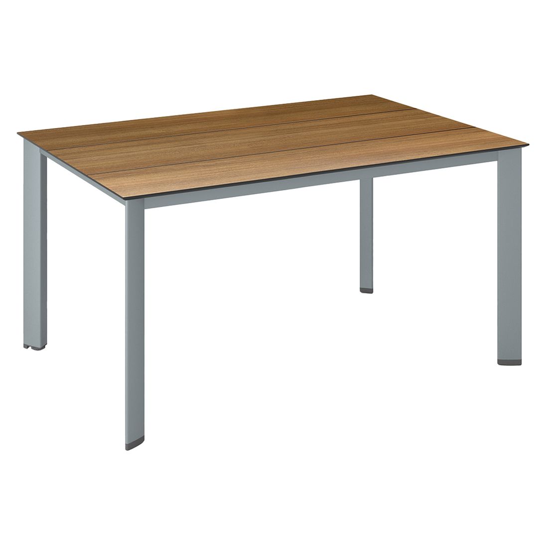 Hagebord Edge 140x70 cm aluminium HPL Kettler forfra