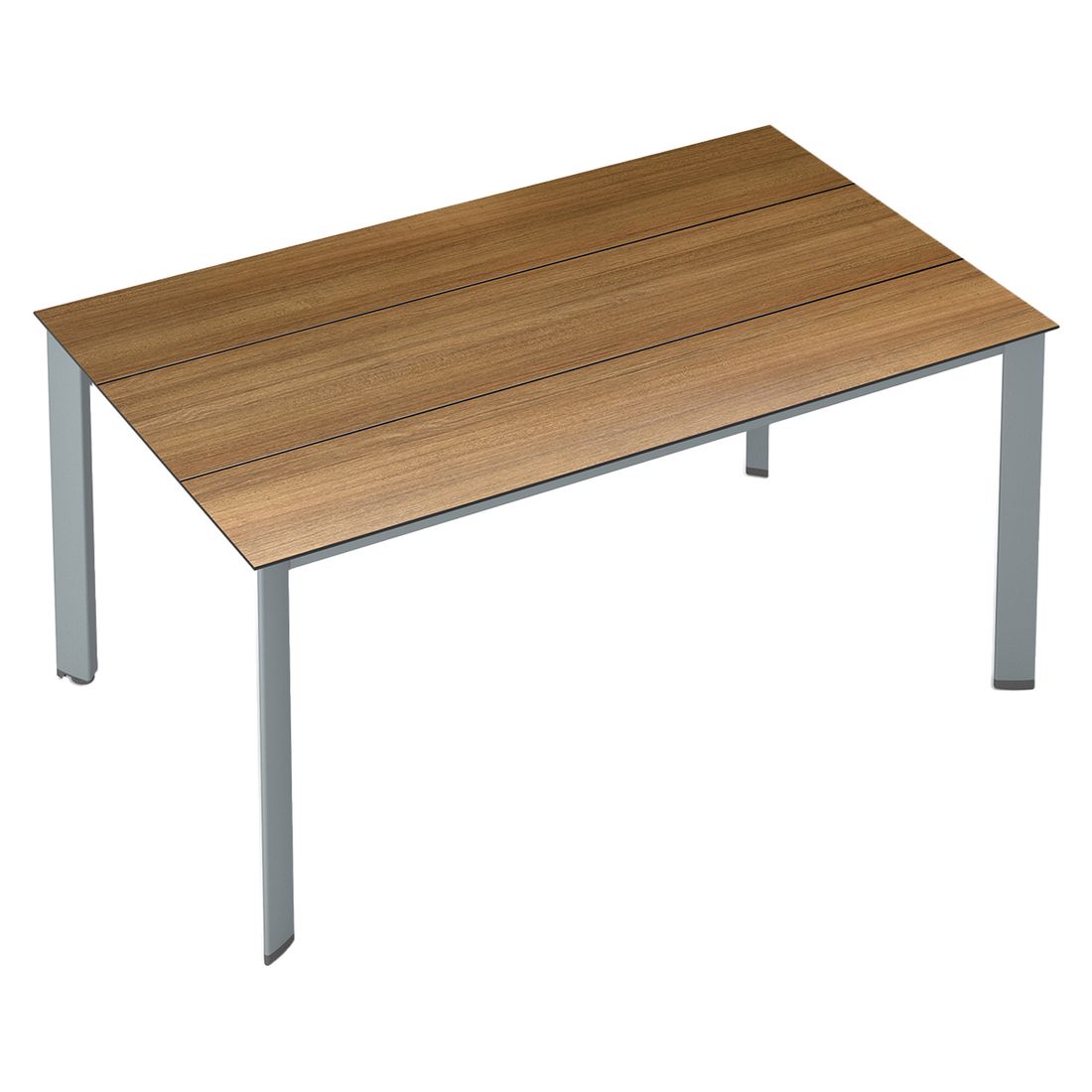 Montert Hagebord Edge 140x70 cm aluminium HPL Kettler på terrasse