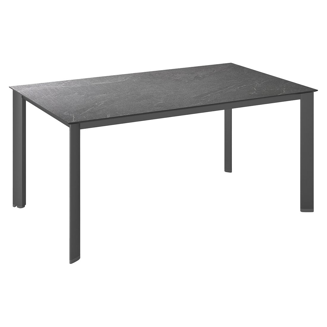 Hagebord Edge 160x95 cm aluminium HPL Kettler forfra