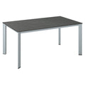 Hagebord Edge aluminium/Kettalux 160x95 cm forfra