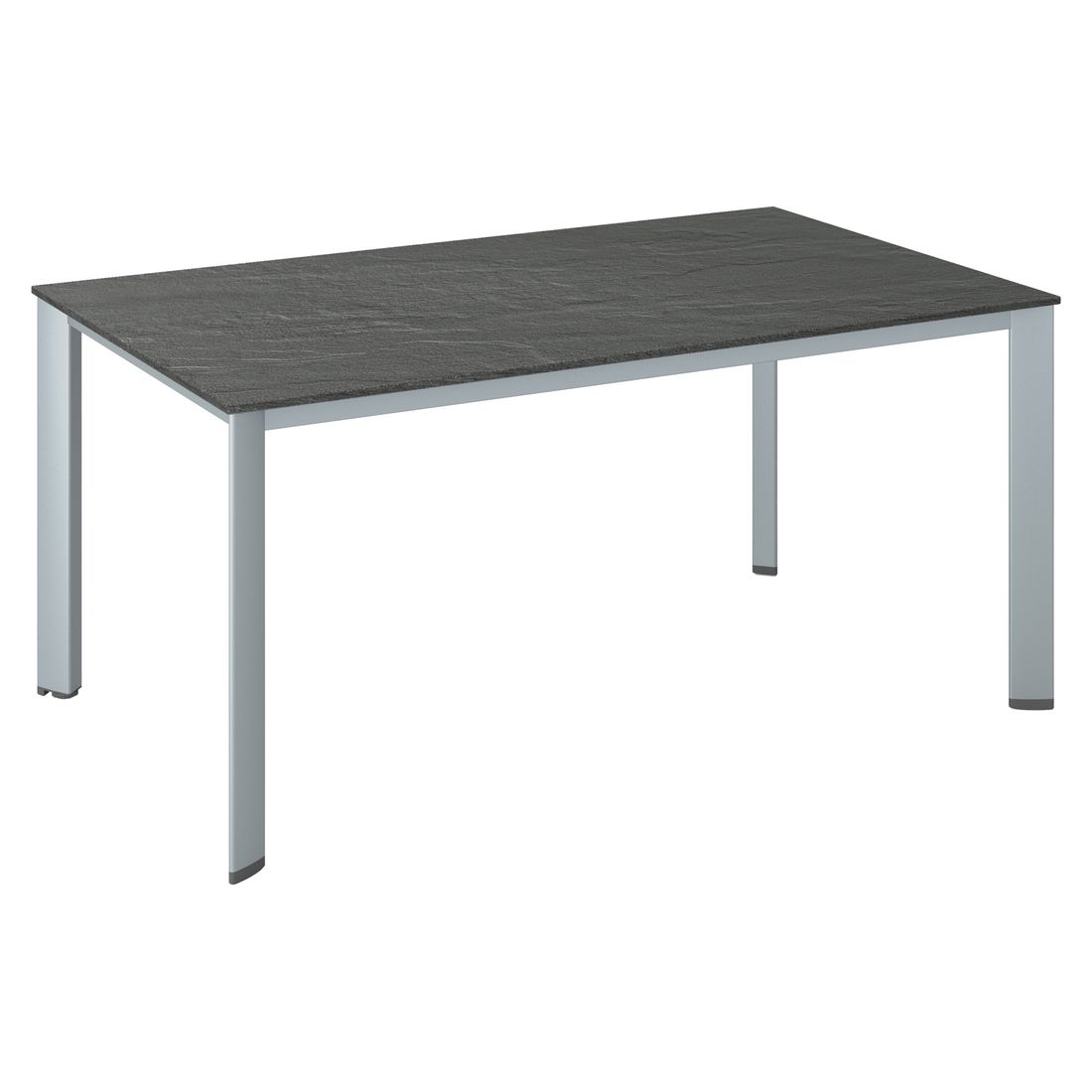 Hagebord Edge aluminium/Kettalux 160x95 cm forfra