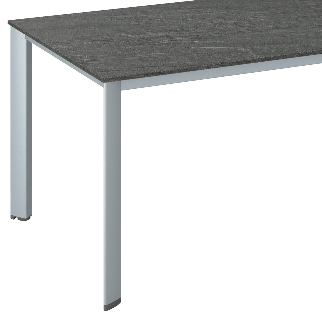 Hagebord Edge aluminium/Kettalux 160x95 cm med stoler