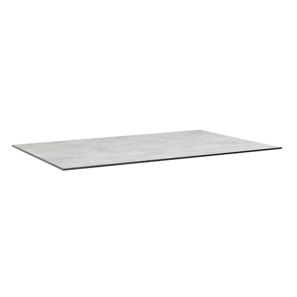 Hagebord Edge 160x95 cm aluminium HPL antrasitt montert i hage