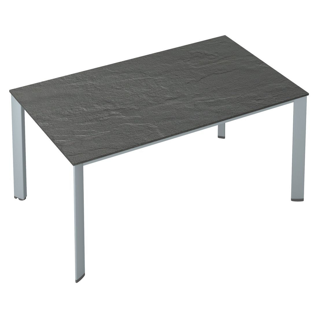 Montert Hagebord Edge aluminium/Kettalux 160x95 cm i hage