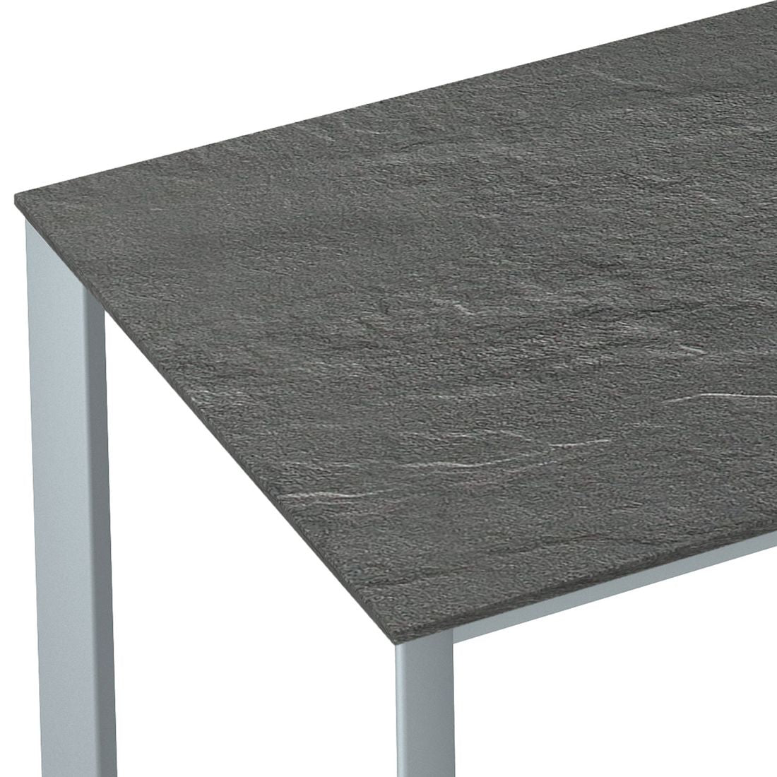 Nærbilde av bordplate på Hagebord Edge aluminium/Kettalux 160x95 cm