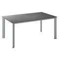 Hagebord Edge 180x95 cm aluminium HPL antrasitt forfra