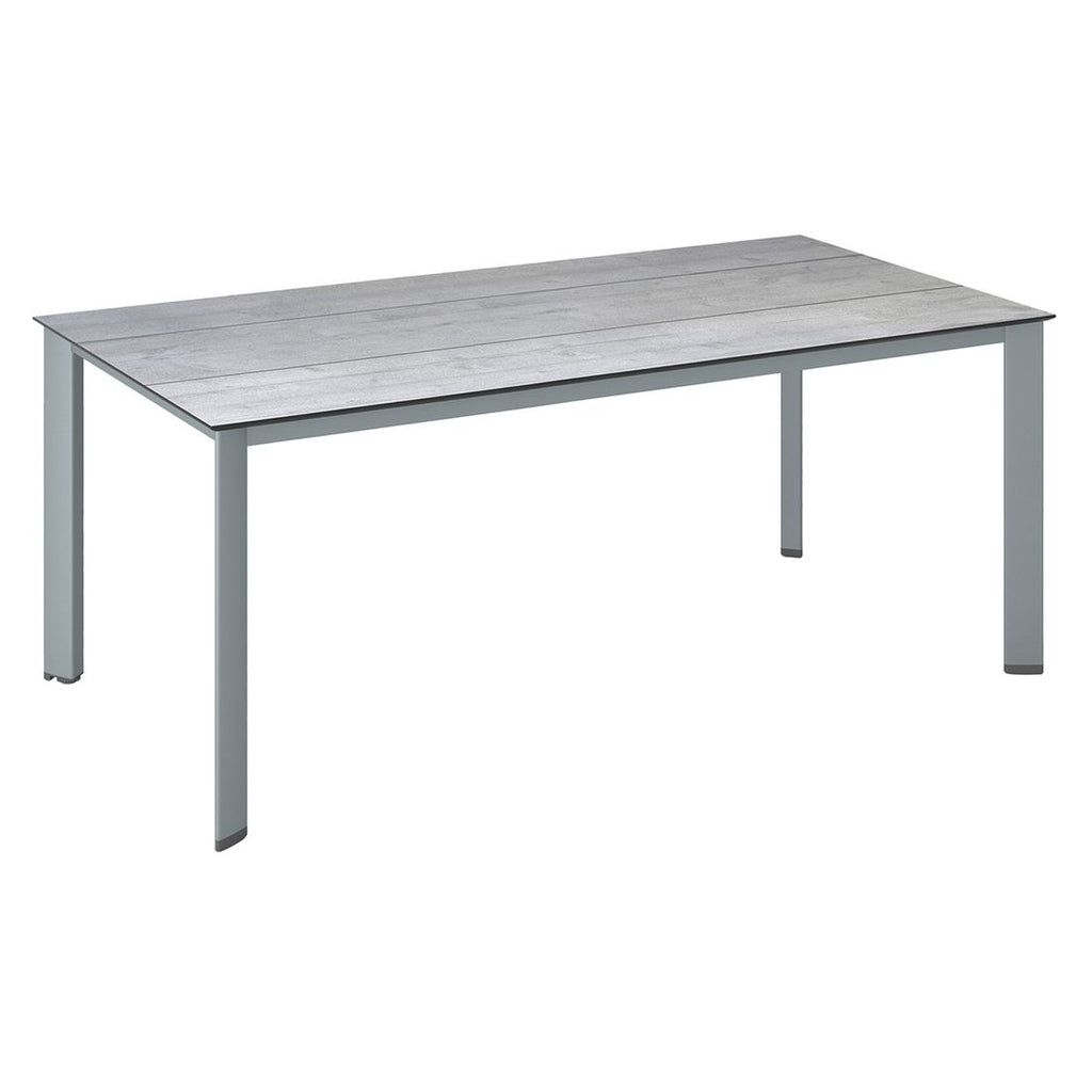 Hagebord Edge 180x95 cm aluminium HPL Kettler forfra