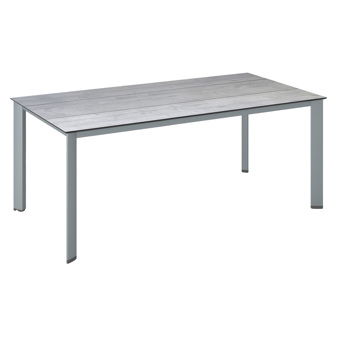 Hagebord Edge 180x95 cm aluminium HPL Kettler forfra