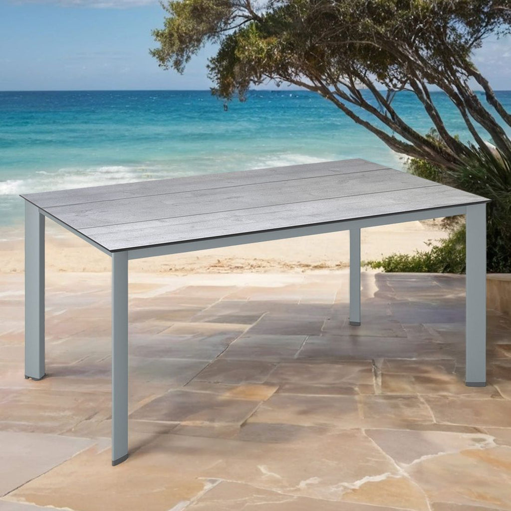 Hagebord Edge 180x95 cm aluminium HPL Kettler bakside