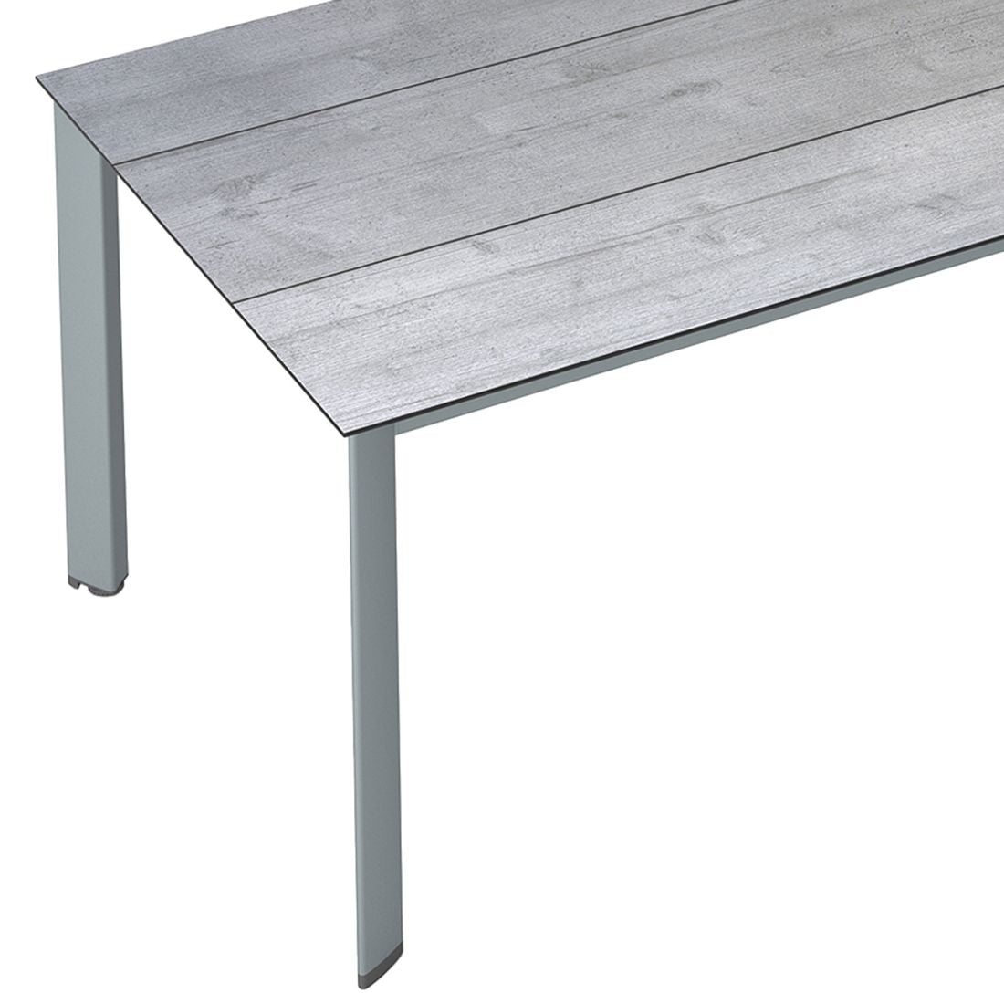 Hagebord Edge 180x95 cm aluminium HPL Kettler nærbilde av ben