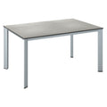 Hagebord Edge aluminium HPL 140x70 cm forfra