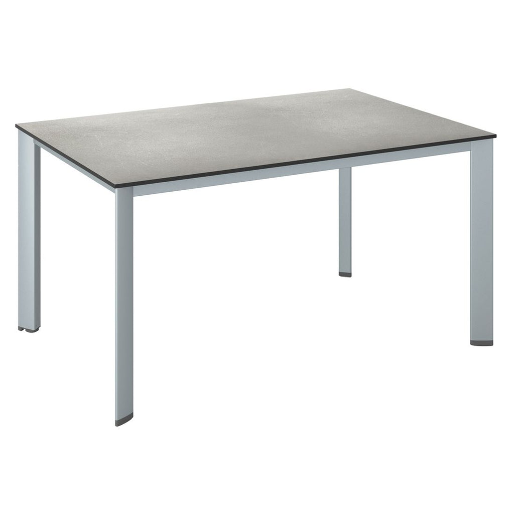 Hagebord Edge aluminium HPL 140x70 cm forfra