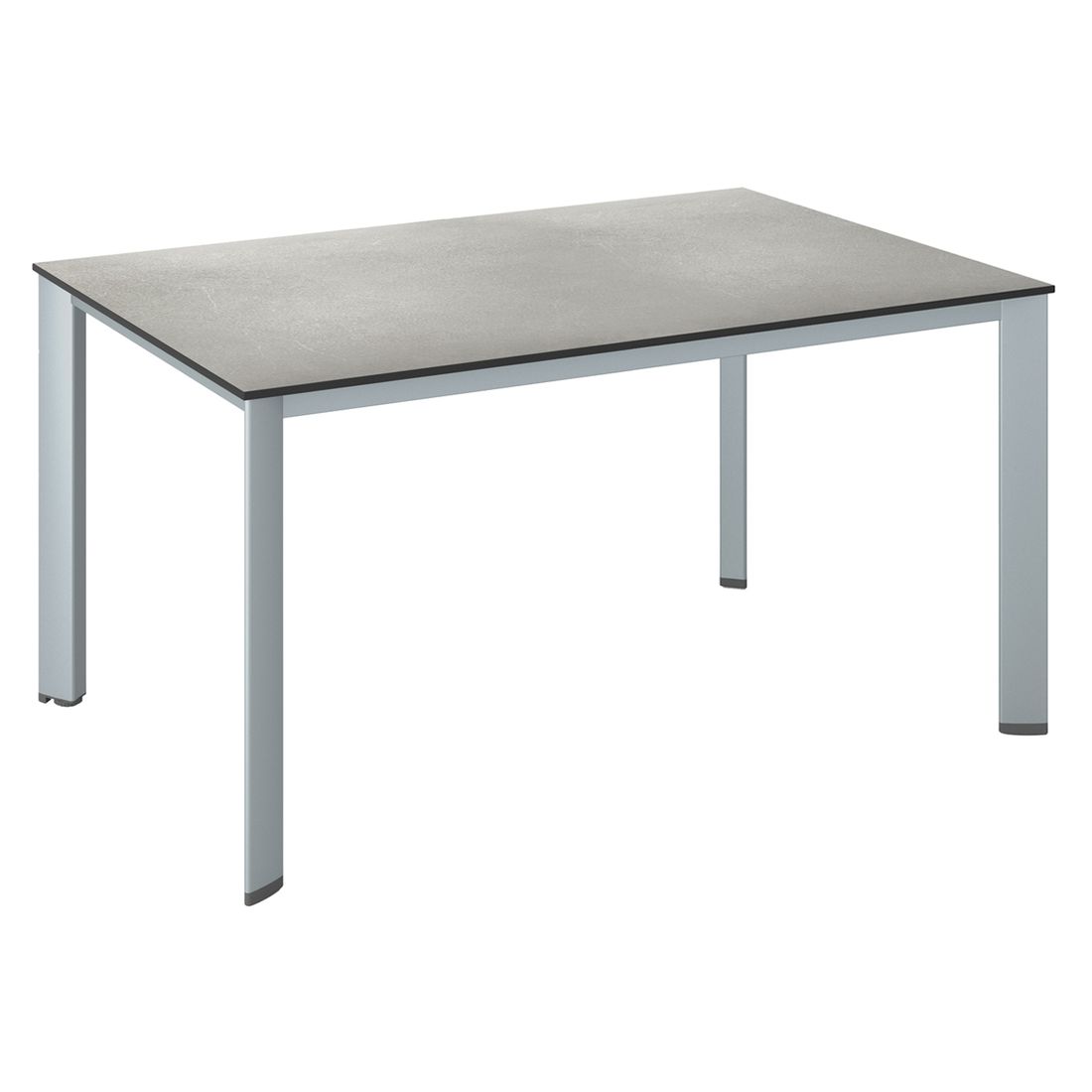 Hagebord Edge aluminium HPL 140x70 cm forfra