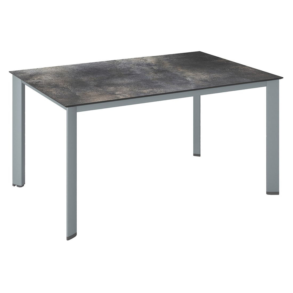 Hagebord Edge aluminium HPL 140x70 cm Kettler forfra