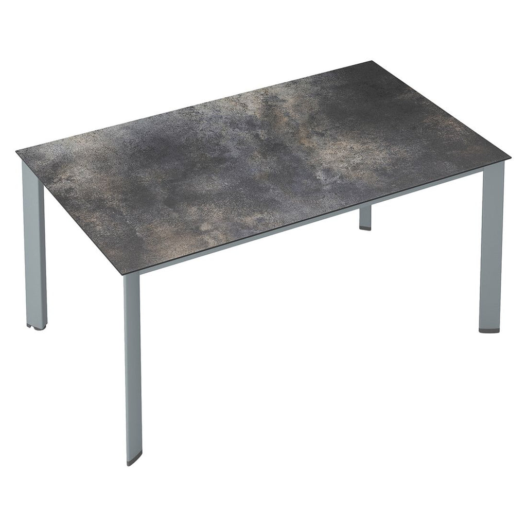 Nærbilde av aluminiumsrammen på Hagebord Edge aluminium HPL 140x70 cm Kettler