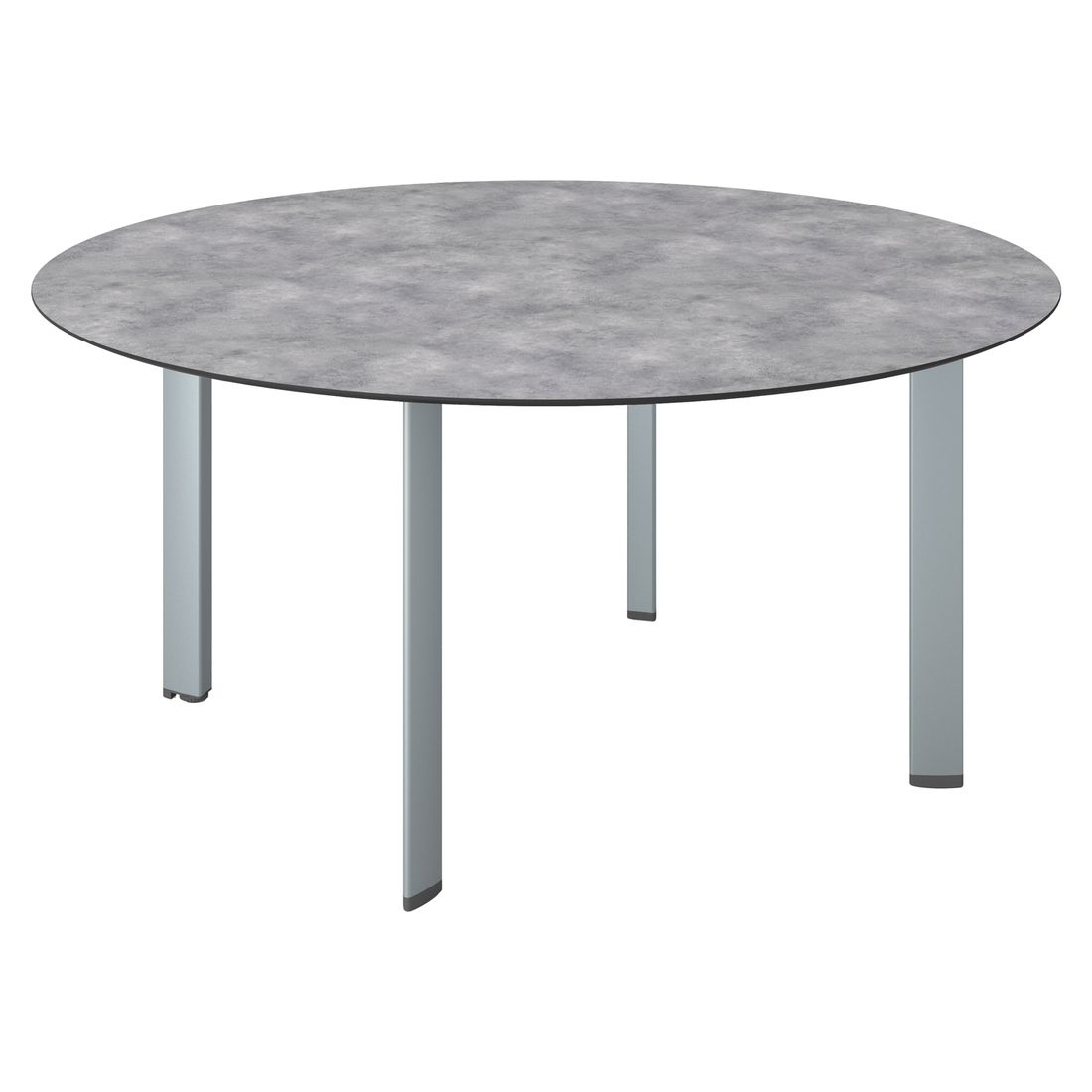 Hagebord Edge aluminium HPL Ø160 cm Kettler forfra