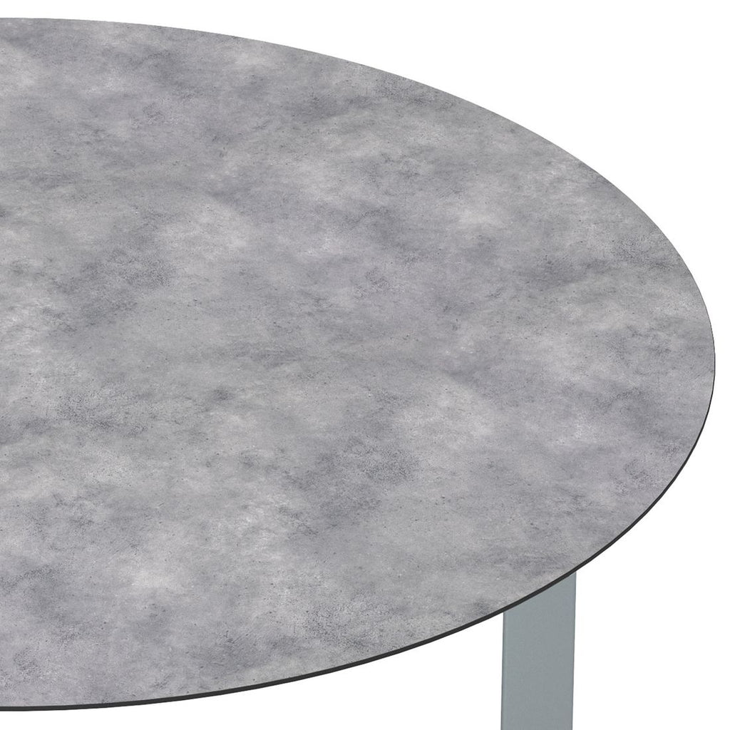 Nærbilde av aluminiumramme på Hagebord Edge aluminium HPL Ø160 cm Kettler
