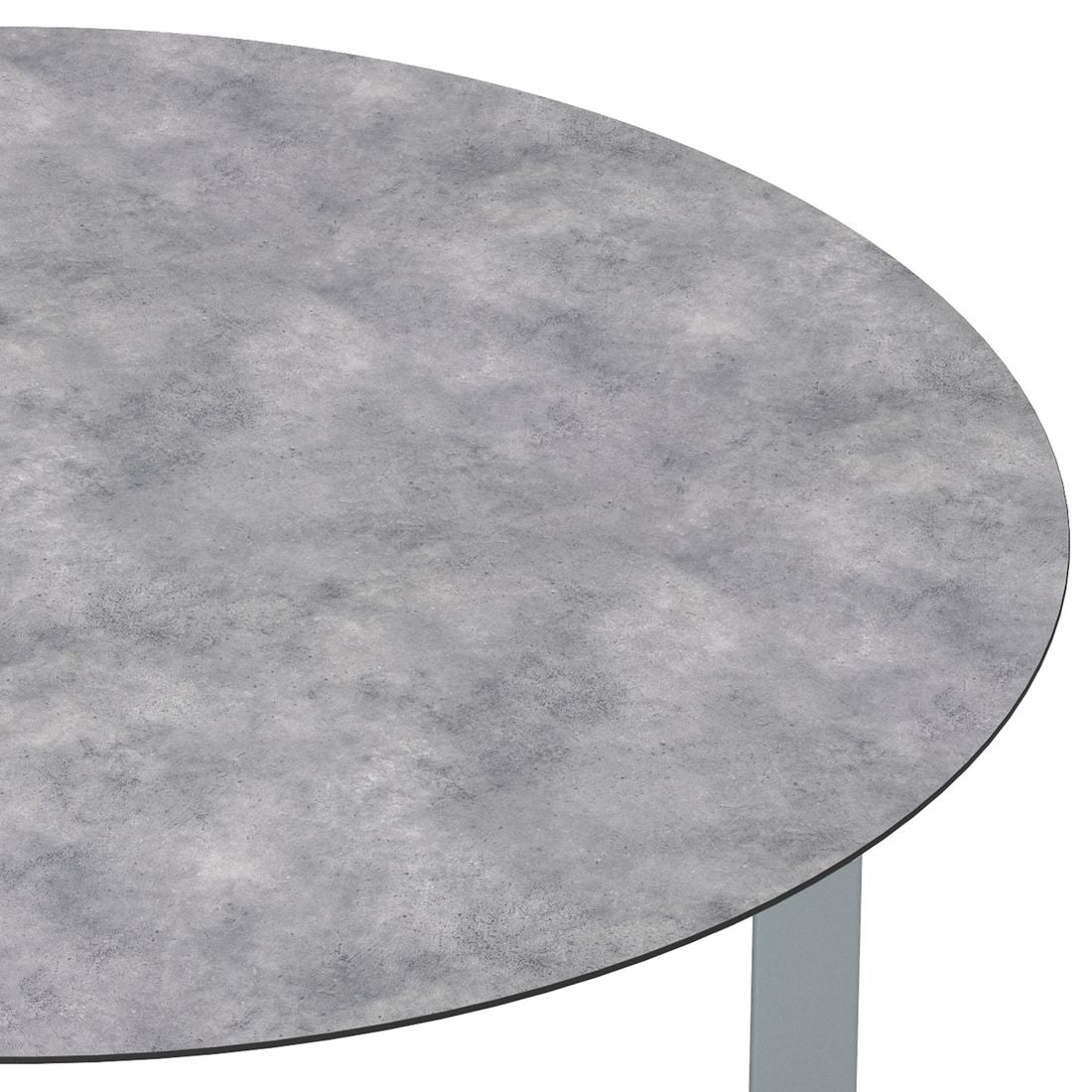 Nærbilde av aluminiumramme på Hagebord Edge aluminium HPL Ø160 cm Kettler