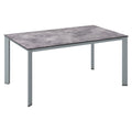 Hagebord Edge aluminium HPL 160x95 cm Kettler forfra