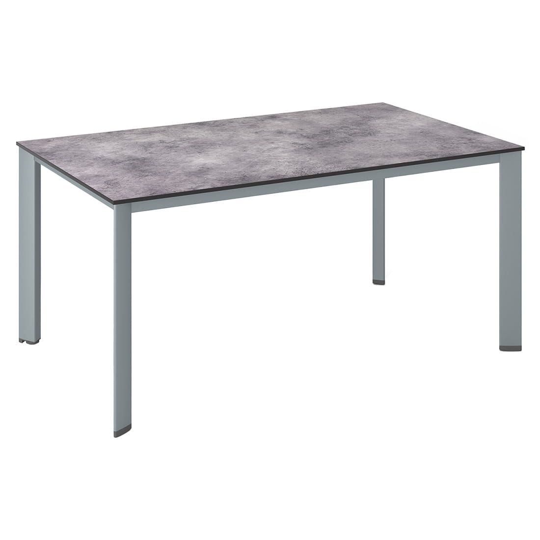 Hagebord Edge aluminium HPL 160x95 cm Kettler forfra