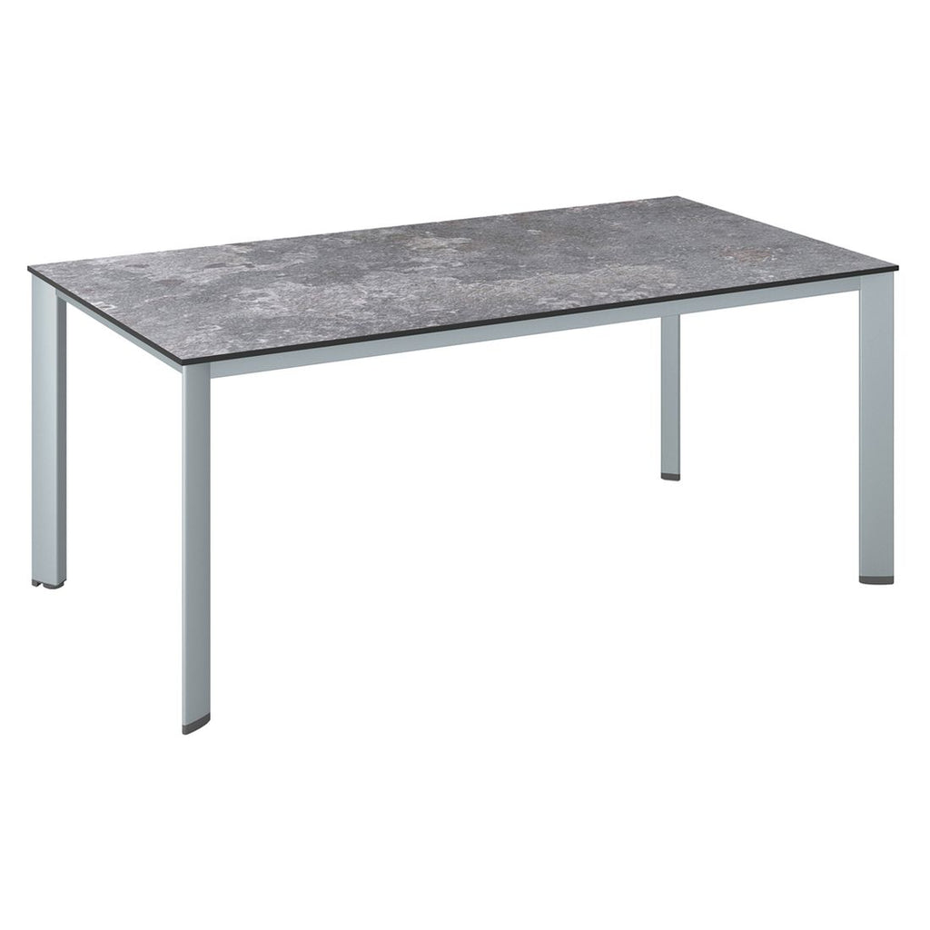 Hagebord Edge aluminium HPL 180x95 cm forfra