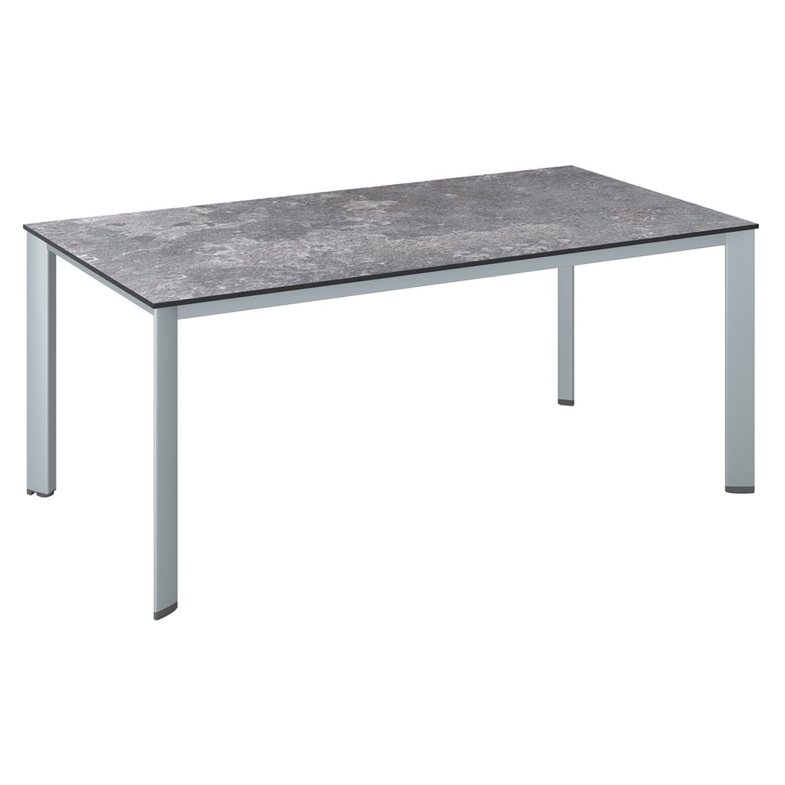 Hagebord Edge aluminium HPL 180x95 cm forfra
