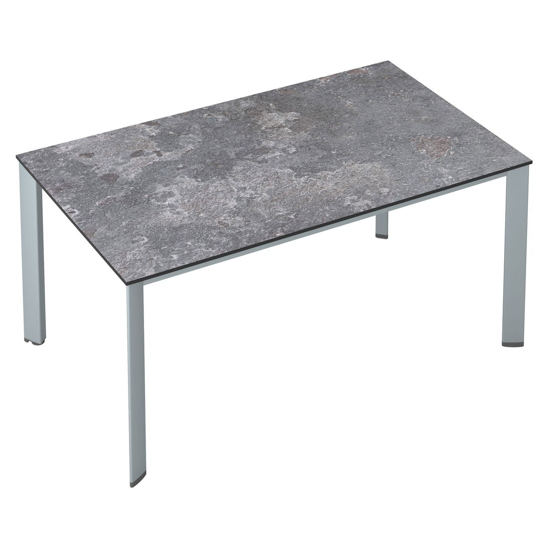 Montert Hagebord Edge aluminium HPL 180x95 cm på terrasse