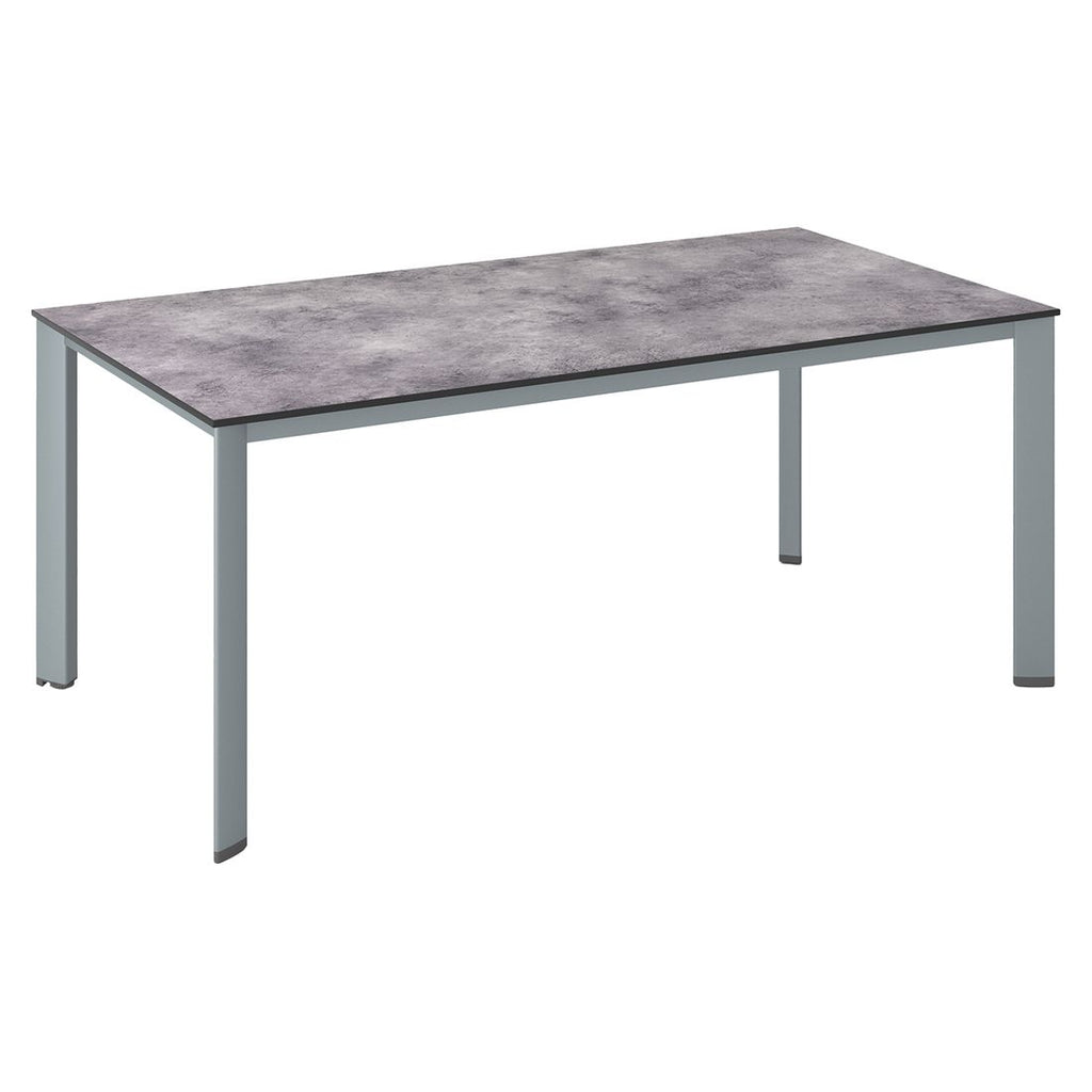 Hagebord Edge aluminium HPL antrasitt 180x95 cm forfra