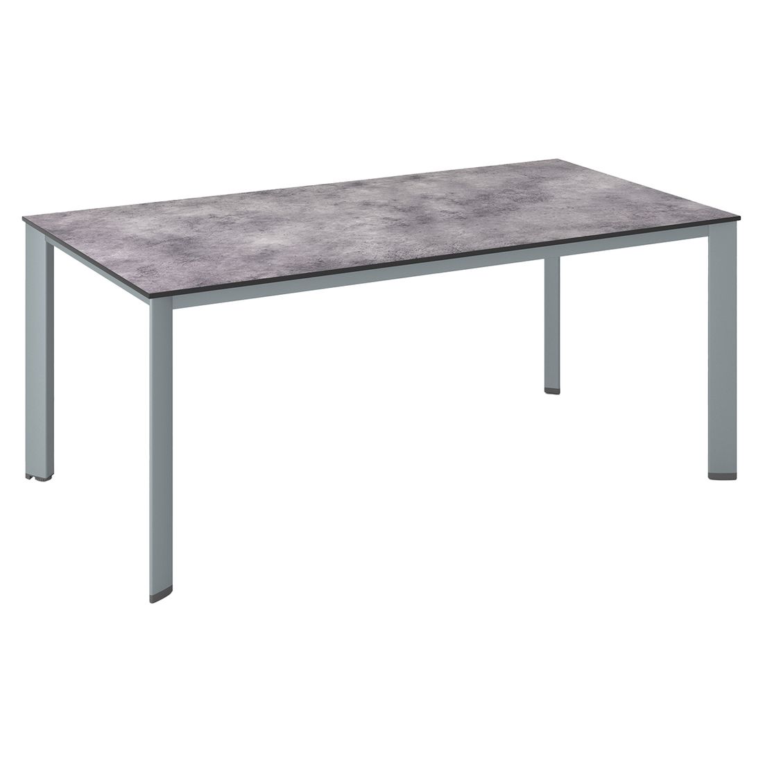Hagebord Edge aluminium HPL antrasitt 180x95 cm forfra