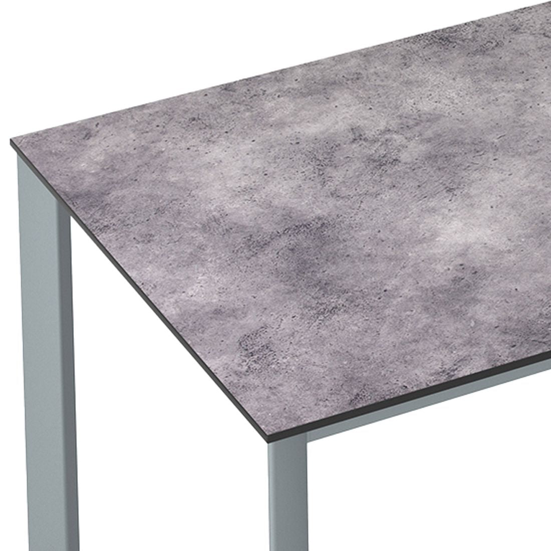Nærbilde av ben på Hagebord Edge aluminium HPL antrasitt 180x95 cm