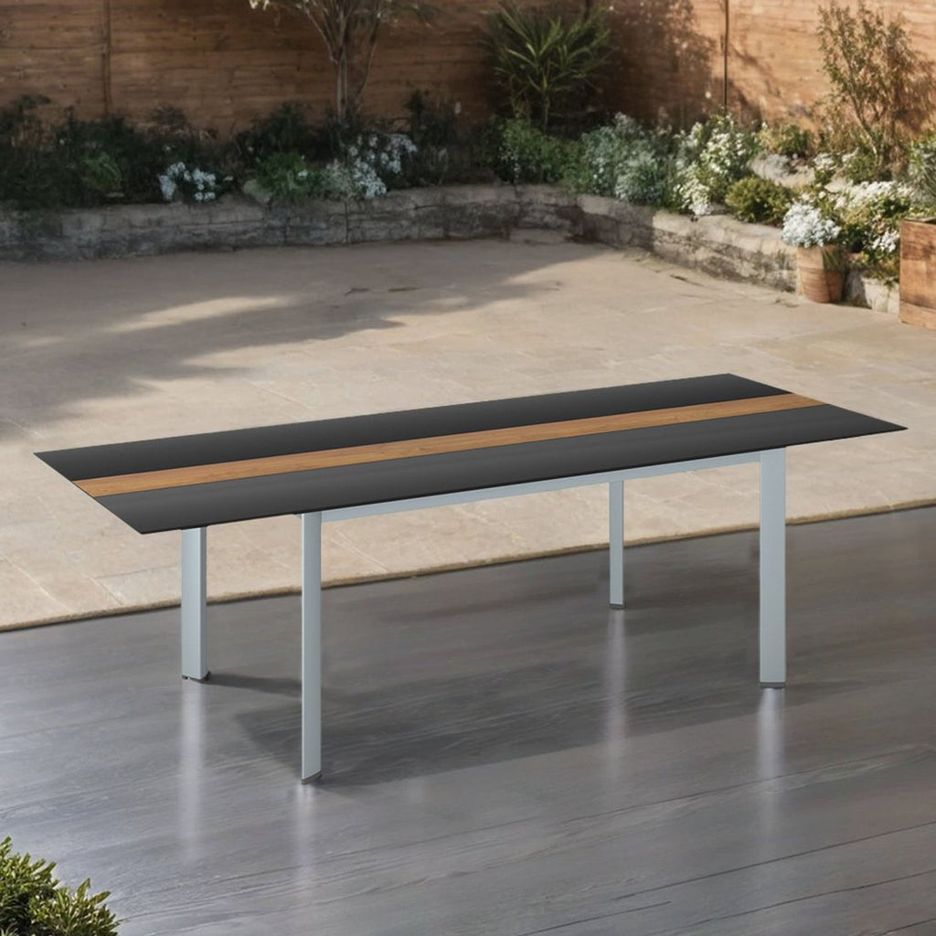 Hagebord Edge aluminium/HPL 250x97 cm - Kettler bakside