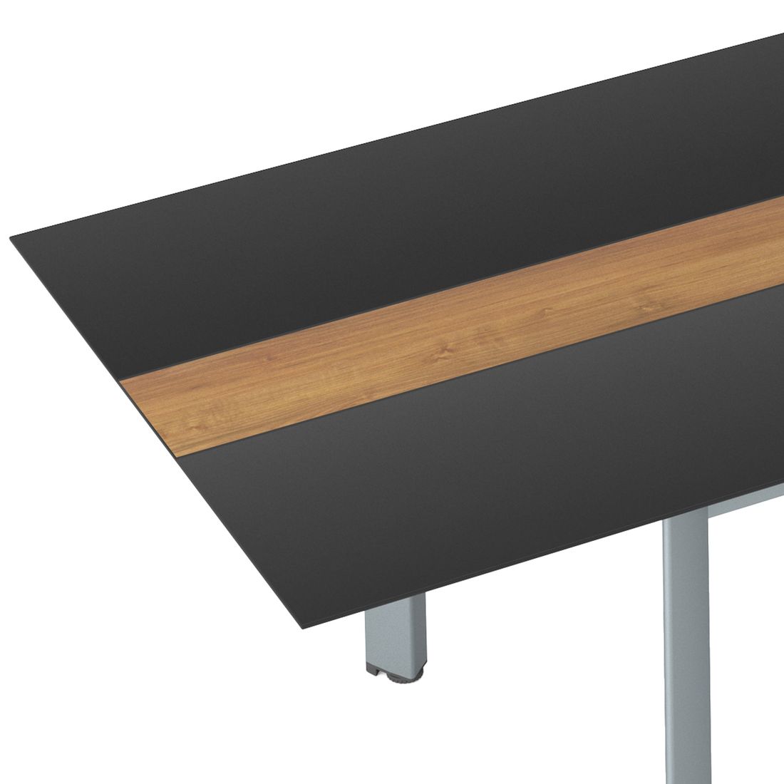 Nærbilde av aluminiumsramme på Hagebord Edge aluminium/HPL 250x97 cm - Kettler