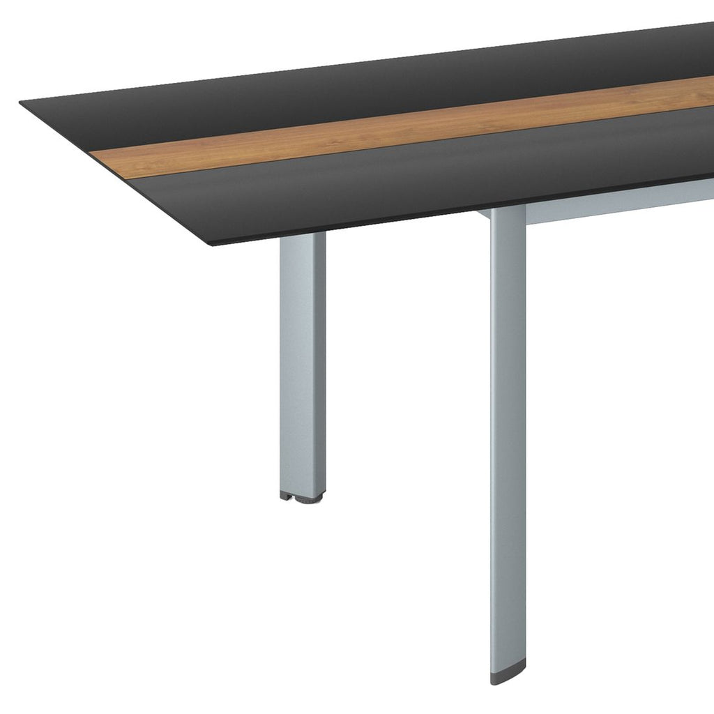 Oversikt av Hagebord Edge aluminium/HPL 250x97 cm - Kettler på terrasse