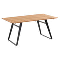 Hagebord Elba stål/teak 200x95 cm - Niehoff forfra