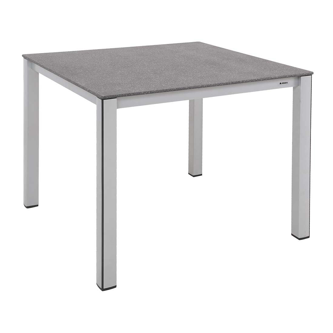 Hagebord Elements 90x90 cm aluminium Creatop Basic MWH for utebruk