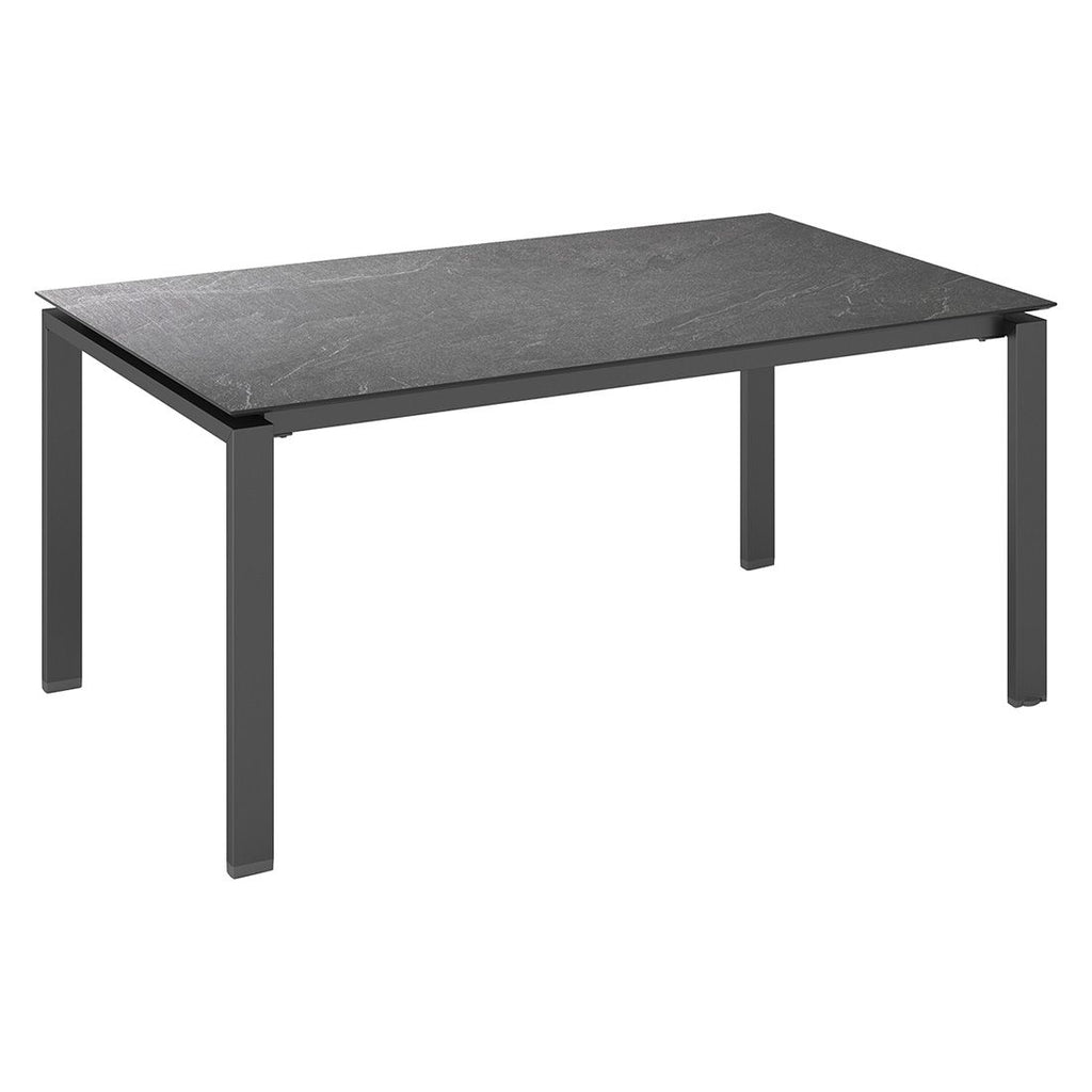 Hagebord Float aluminium HPL 140x70 cm antrasitt jura forside