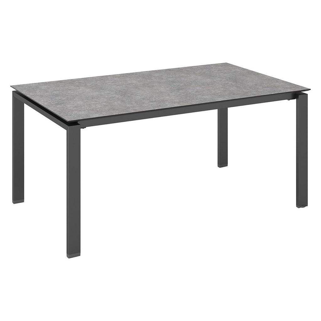 Hagebord Float aluminium HPL 160x95 cm kalksandstein forfra