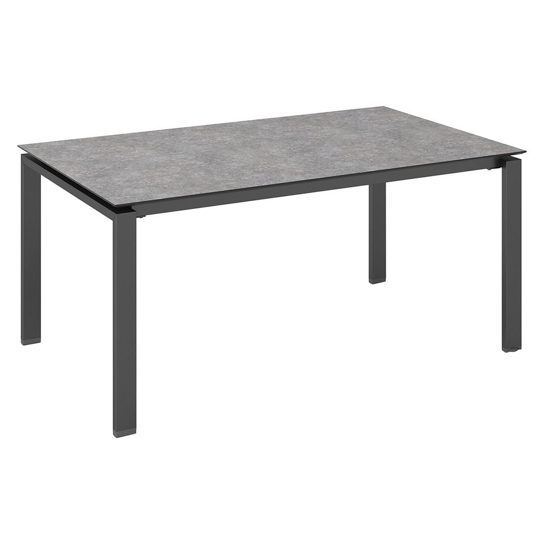 Hagebord Float aluminium HPL 160x95 cm kalksandstein forfra