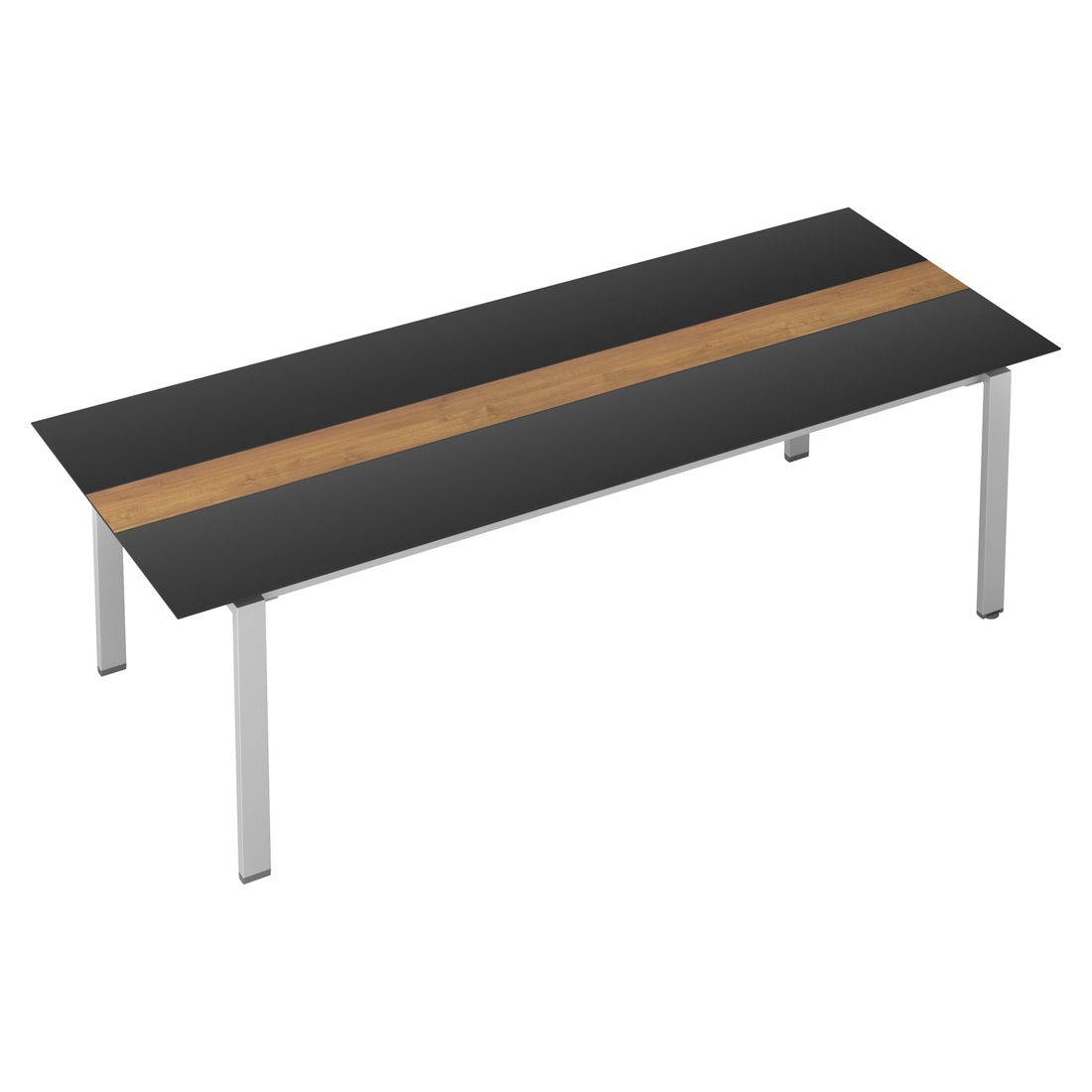 Hagebord Float aluminium/HPL 250x97 cm - Kettler nærbilde av ben