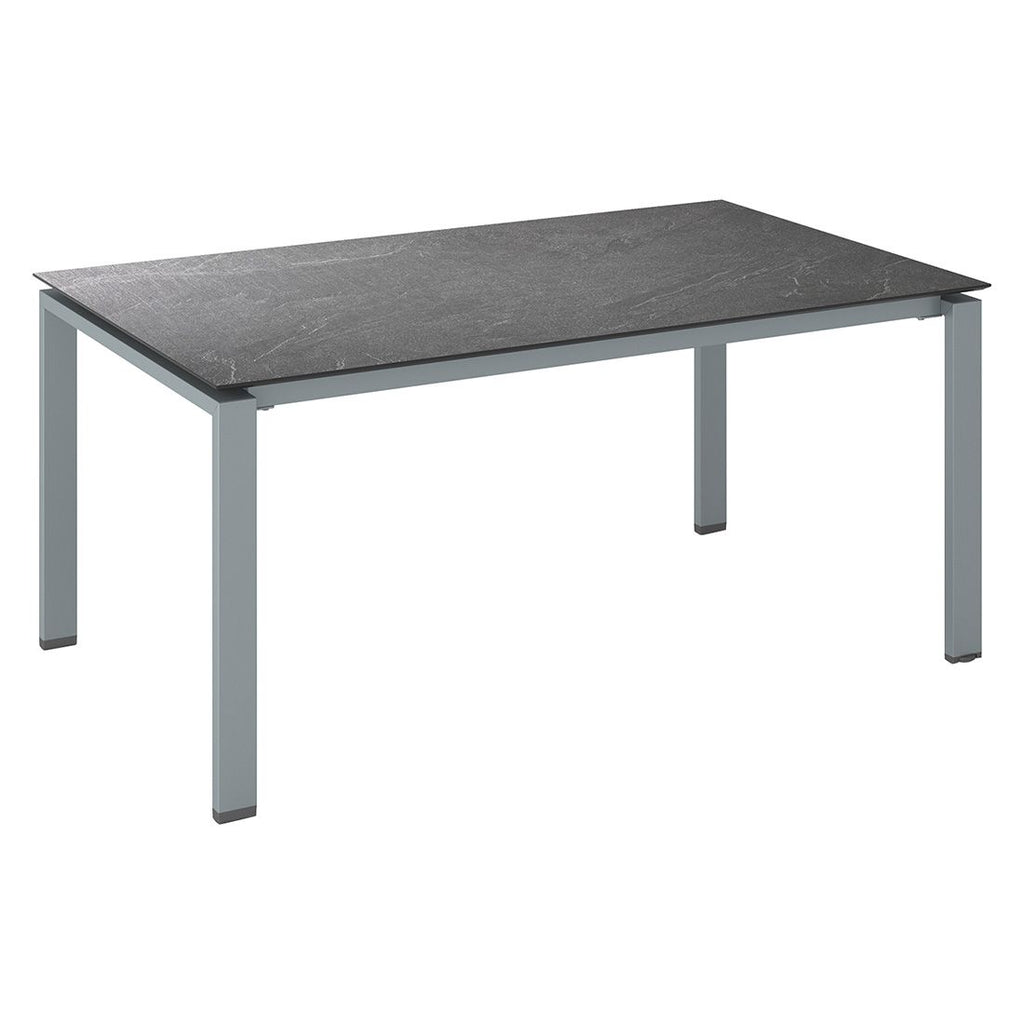 Hagebord Float aluminium HPL antrasitt 180x95 cm forfra