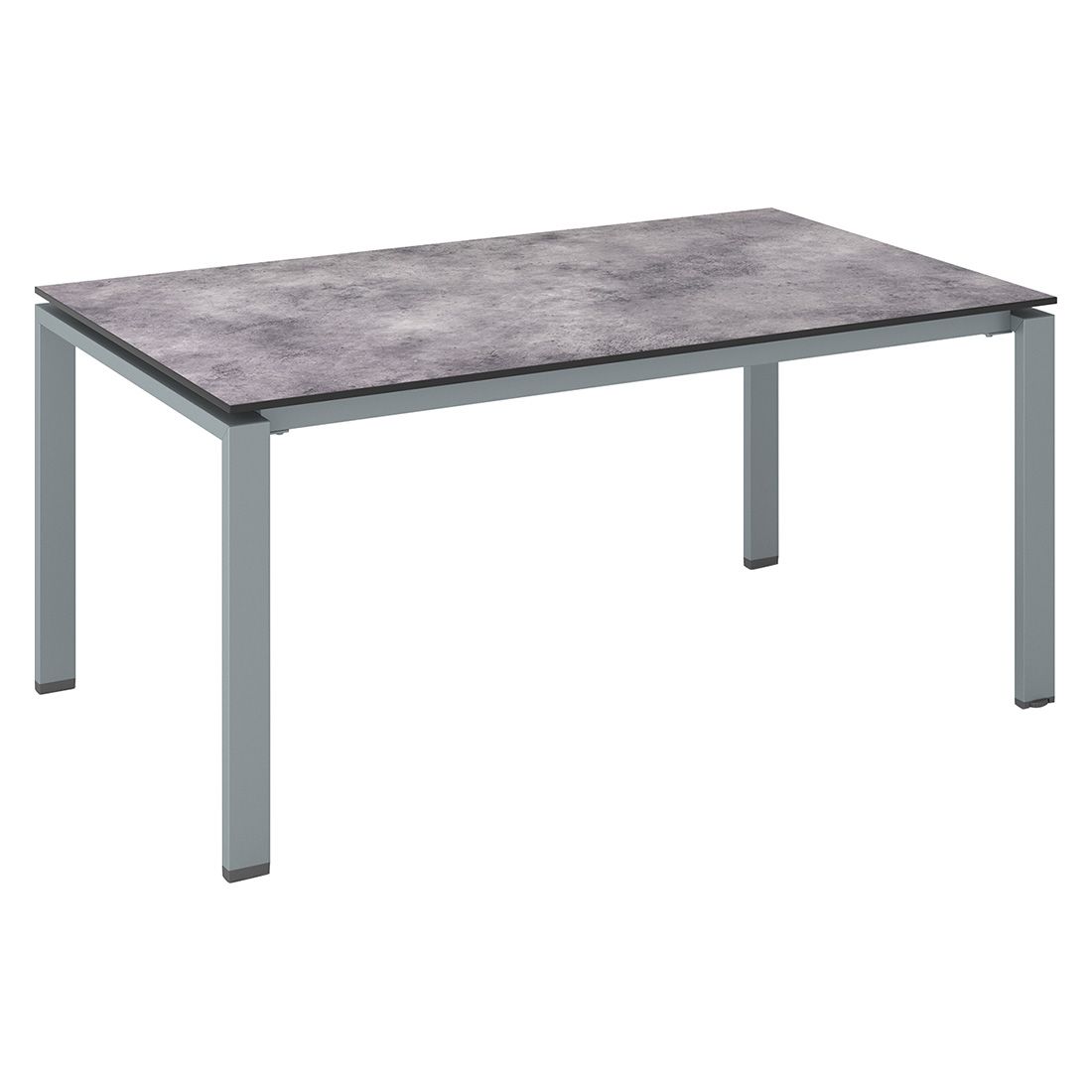 Hagebord Float aluminium HPL antrasitt 180x95 cm Kettler forfra