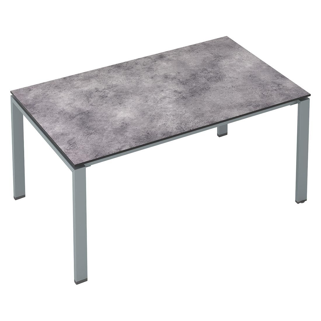 Hagebord Float aluminium HPL antrasitt 180x95 cm Kettler detalj bordplate